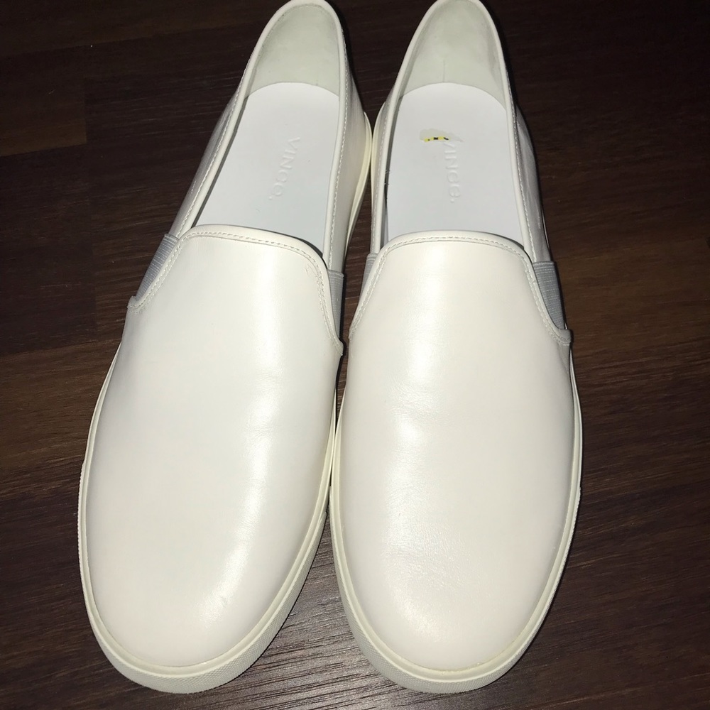 Vince Leather Slip On Shoes NEW